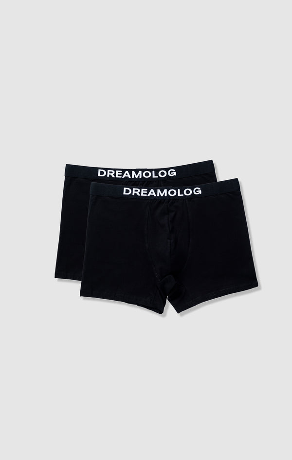BLACK "DREAMOLOG" BOXERSHORTS COTTON