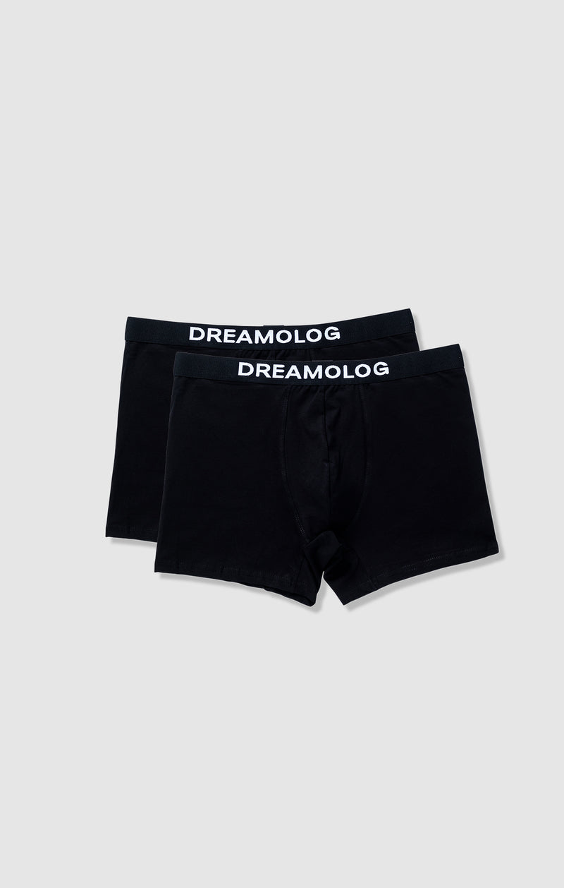 BLACK "DREAMOLOG" BOXERSHORTS COTTON