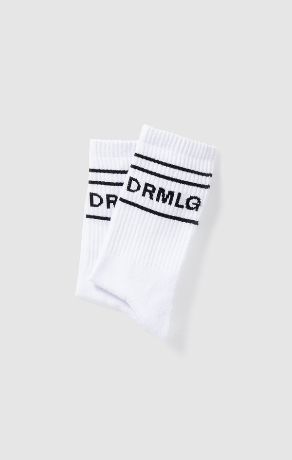 WHITE "DRMLG" SOCKS